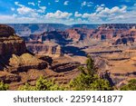 Grand Canyon National Park in a sunny day at Hermit