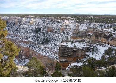 Grand Canyon Railway In Winter