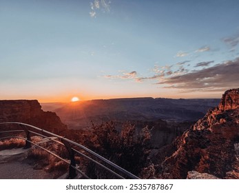 Grand Canyon scenic overlook at dusk - Powered by Shutterstock