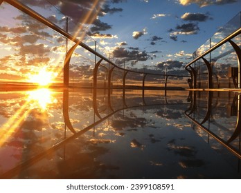 GRAND CANYON SKY WALK BRIDGE A MILE ABOVE CANYON - Powered by Shutterstock