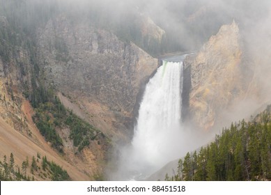 Grand Canyon Of The Yellowstone And Lower Falls