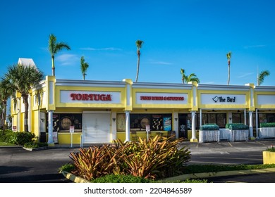 Grand Cayman, Cayman Islands, Aug 2022, View Of 7 Mile Shops A Retail Area In The George Town District