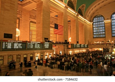 Grand Central Station In New York City During Holiday Season