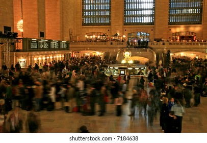 Grand Central Station In New York City During Holiday Season