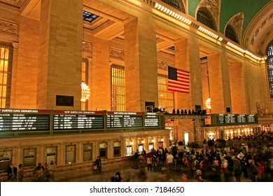 Grand Central Station In New York City During Holiday Season