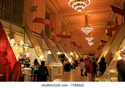 Grand Central Station In New York City During Holiday Season