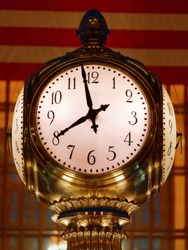 Grand Central Terminal Clock Closeup New York City USA