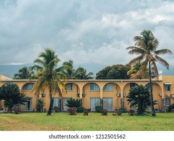 Grand Comoros, Moroni - September 22, 2018: view to Hotel Retaj.