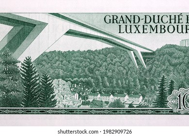  Grand Duchess Charlotte Bridge From Luxembourgish Francs