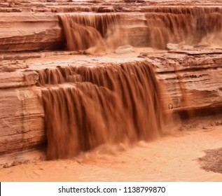 Grand Falls Located On Navajo Land In Arizona.  Also Nicknamed 