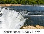 Grand Falls on Shoal Creek at Joplin, Missouri, MO, United States, US, USA.  Missouri