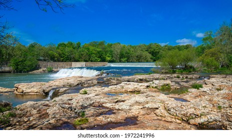 Grand Falls on Shoal Creek in Joplin, Missouri - Shutterstock ID 1972241996