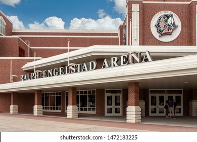 GRAND FORKS, ND/USA - JUNE 28, 2019:  Ralph Engelstad Arena On The Campus Of The University Of North Dakota.