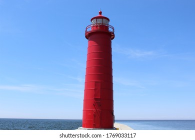 Grand Haven lighthouse in Spring - Shutterstock ID 1769033117