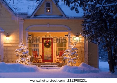 Grand Isle, Vermont, USA. 11.17.2017. Christmas Home in Grand Isle, VT
