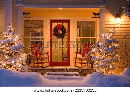 Grand Isle, Vermont, USA. 11.17.2017. Christmas Home in Grand Isle, VT