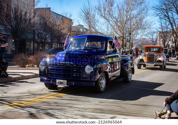 Grand Junction CO USA February 2022: Old vintage cars
and trucks  