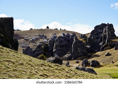 Grand Limestone Formation In Castle Hill Canterbury New Zealand 