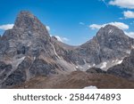 The Grand and Middle Tetons as seen from the summit of Table Mountain