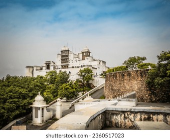 In the grand monsoon palace of Udaipur  - Shutterstock ID 2360517023