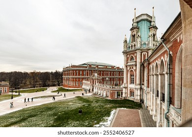 The Grand Palace at Tsaritsyno Palace: A Marvel of Neo-Gothic Architecture - Powered by Shutterstock