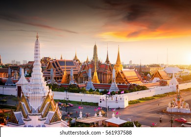 Grand palace at twilight in Bangkok, Thailand - Powered by Shutterstock