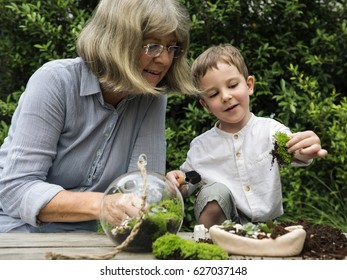 Grand Parents Playing Grandson