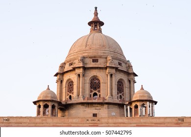 Grand Parliament Building Tower, New Delhi, India.