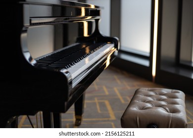 Grand Piano In A Classical Music Concert Hall