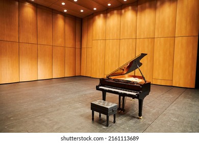 Grand Piano In The Concert Hall	