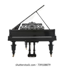 Grand Piano On White Background