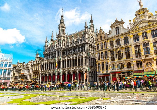 Grand Place Beautiful Summer Day Brussels Stock Photo (Edit Now) 369590876
