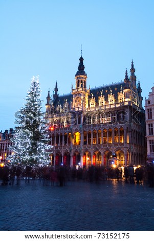 Grand Place, Brussels, at Christmas