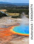 The Grand Prismatic Spring at Yellowstone National Park