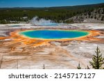 The Grand Prismatic Spring in Yellowstone National Park, USA