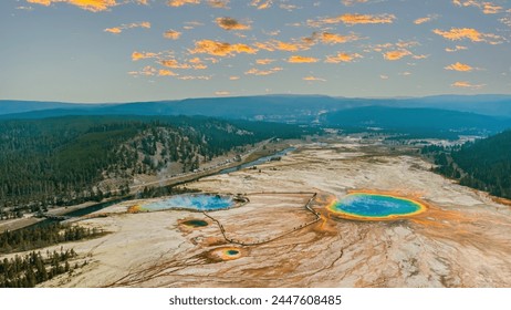 Grand Prismatic Spring at Yellowstone National Park
