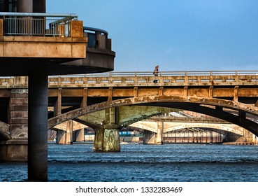 Grand Rapids Michigan architecture Bridges Arch Boardwalk Water