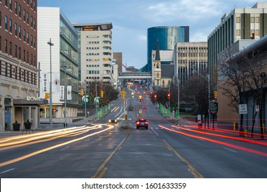 Grand Rapids, Michigan, December 28, 2019: The Medical Mile in Grand Rapids is home to several medical facilities and academic institutions.