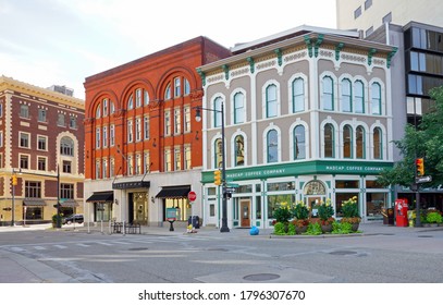  Grand Rapids, Michigan - Jul 2020:  View of outdoor city scene                              