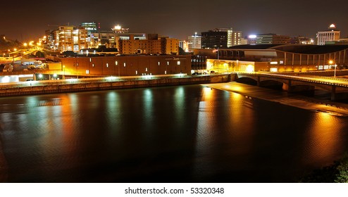 Grand Rapids Michigan At Night