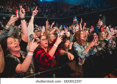 GRAND RAPIDS, MICHIGAN / USA - January 2, 2020: Morgan Wallen Performs Live At 20 Monroe Live