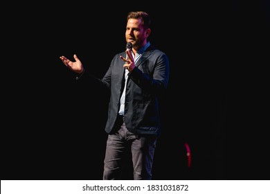 GRAND RAPIDS, MICHIGAN / USA - September 20, 2018: Dave Rubin Speaks At 20 Monroe Live