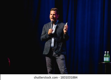 GRAND RAPIDS, MICHIGAN / USA - September 20, 2018: Dave Rubin Speaks At 20 Monroe Live