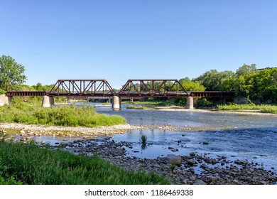 The Grand River In Brantford, Ontario, Canada