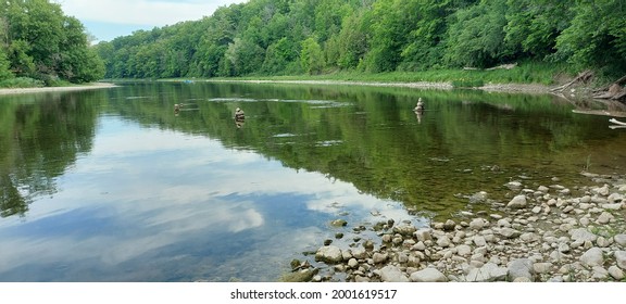 The Grand River In Southern Ontario. 