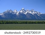 Grand Teton, mountain of Teton Range in Grand Teton National Park,Wyoming,USA