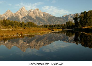 Grand Teton National Park Reflection in Early Morning Light