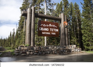 Grand Teton National Park sign