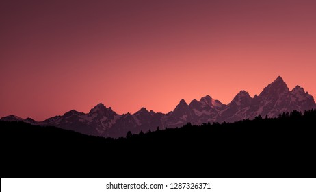 Grand Teton National Park Sunset 4k 3840x2160