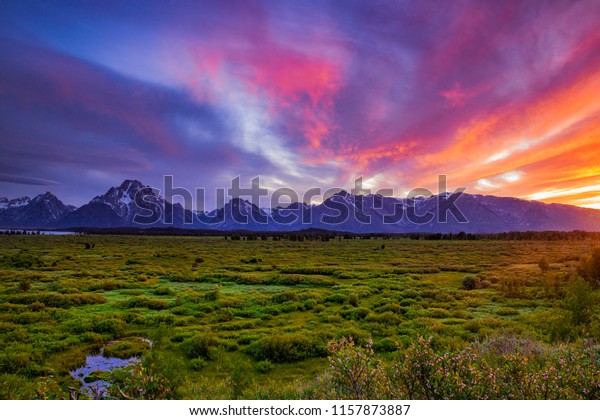 Grand Teton National Park Viewed Terrace Stock Photo Edit Now